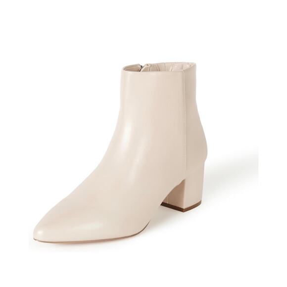 The Drop Women's Jessi Bone Side-Zip Block Heel Ankle Boot - Picture 2 of 5